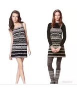 Missoni x Target Black White Zig Zag Chevron Knit Dress Sleeveless Mediu... - £21.73 GBP