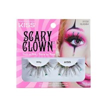KISS Halloween Limited Edition Scary Clown False Eyelashes, 1 Pair - Witty - £10.29 GBP