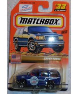  Matchbox 2000 &quot;Chevy Tahoe&quot; #33 Mint On Sealed Card - £3.16 GBP