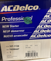 ACDelco 337-1134 Starter Motor GM 19298447 Buick Chevrolet GMC Pontiac S... - $167.80 CAD