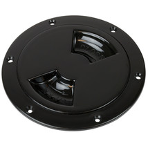 Sea-Dog Quarter-Turn Smooth Deck Plate w/Internal Collar - Black - 4&quot; [3... - £7.93 GBP