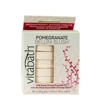 Vitabath Pomegranate Bellini Blush Aromatherapy Shower Tablets 5.29 Ounces - £11.96 GBP