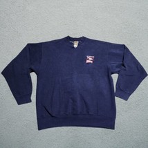 VINTAGE USPS Postal Office Sweatshirt Adult XL Navy Blue Crewneck 90s Men - £29.85 GBP