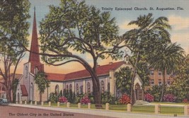 Trinity Episcopal Church St. Augustine Florida FL 1949 Postcard B06 - £2.39 GBP