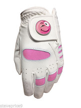 New Junior Girls All Weather Golf Glove. Size Large. Pink Ball Marker. Wink Etc - £7.99 GBP