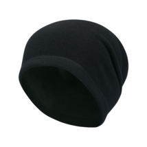 Black - Winter Cycling Skull Cap Thermal Liner Windproof Beanie Hat Men Women - £14.38 GBP