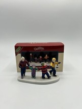 Lemax Village Pieces Family Skating and Reindeer &amp; Sleigh in Box Set of 2 - £16.04 GBP