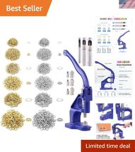 3007Pcs Heavy Duty Hand Press Grommet Eyelet Machine Hole Punch Tool Kit... - $112.69