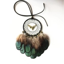 Natural Feathers Dream Catcher Decorative Hanging Car wedding Gift Accessory - £7.83 GBP