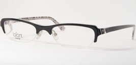 Jean Lafont Paris Thaque 108 Black /White Clear Unique Rare Eyeglasses 49-19-140 - £91.91 GBP