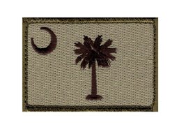 South Carolina State Flag 3.0 X 2.0 Hook Fastener Patch (SC1) - £6.31 GBP