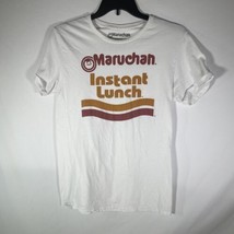 Maruchan Shirt Men Medium White Red Logo Instant Lunch Ramen Noodles Adults M - £7.40 GBP