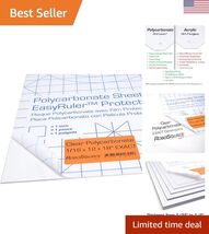 Polycarbonate Clear Plastic Sheet 12" X 18" X 0.0625" 1/16" Exact, EasyR... - $16.55