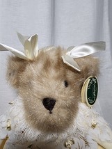 The Bearington Collection Stuffed Plush Teddy Bear Morgan Yellow Lace Ta... - £25.13 GBP