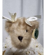 The Bearington Collection Stuffed Plush Teddy Bear Morgan Yellow Lace Ta... - £24.74 GBP