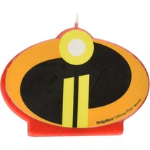 Incredibles Emblem Molded Birthday Candle Cake Topper Decorations 1 Piec... - £3.88 GBP