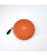 Coach CAN29 Orange Coin Case Change Purse Spice Orange Leather - $114.08 CAD