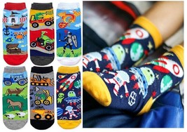 Jefferies Socks Boys Space Pirate Dinosaur Fun Colorful Pattern Crew Soc... - £13.56 GBP