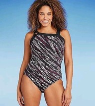 AQUA GREEN Women&#39;s Asymmetrical Shoulder One Piece Swimsuit Size Large NWT - $9.89