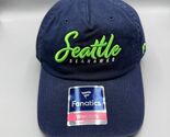 Seattle Seahawks Hat Women Blue Embroidered Fanatics Strap Back Cap New - $17.94