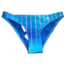 adidas Women&#39;s Standard Melbourne Printed Bikini Bottoms - Blue Rush - $17.99