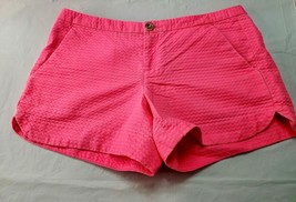 Lilly Pulitzer Women&#39;s 00 Shorts Pink Solid Flat Front Adle - $24.65