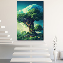 Big tree Canvas Painting Wall Art Posters Landscape Canvas Print Picture - £11.00 GBP+