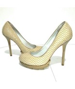 Camilla Skovgaard Heels Women 37.5/ 7 Shoes Brown Beige Platform Pumps L... - $49.32