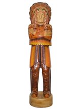 WorldBazzar Huge Indian Chief 58.5 Inches Tall Giant Hand Carved Wooden Statue S - £629.08 GBP