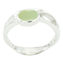 Prehnite Fine Silver Ring Genuine Jewelry For Black Friday Gift US - £13.09 GBP