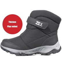 Shoes Male Winter Boots Men High-top Water-resistant Cotton Plus Velvet Warm Cou - £41.72 GBP
