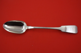 English Victorian Sterling Silver Platter Spoon London 1858 by SH DC  11 3/4&quot; - £307.83 GBP