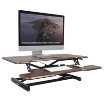 Mount-It! Height Adjustable Desk Converter, 38 Wide Tabletop Standing Desk Rise - £187.26 GBP