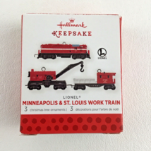 Hallmark Keepsake Ornament Lionel Minneapolis &amp; St Louis Work Train Mini Set New - £19.74 GBP