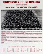 1970-71 NEBRASKA CORNHUSKERS 8X10 TEAM PHOTO PICTURE NCAA FOOTBALL CHAMPS - £3.94 GBP