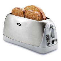 Oster Long Slot 4-Slice Toaster, Stainless Steel (TSSTTR6330-NP) - £87.92 GBP