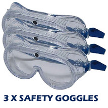 Safety Goggles 3pc set eye protection Glasses Work Industrial Direct Cle... - $11.38