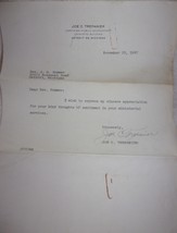 Vintage Letter to Rev Sommer From Joe C. Trepanier 1947 - $1.99