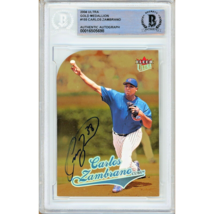 Carlos Zambrano Chicago Cubs Auto 2004 Fleer Ultra Gold BAS Auth Autograph Slab - £102.25 GBP