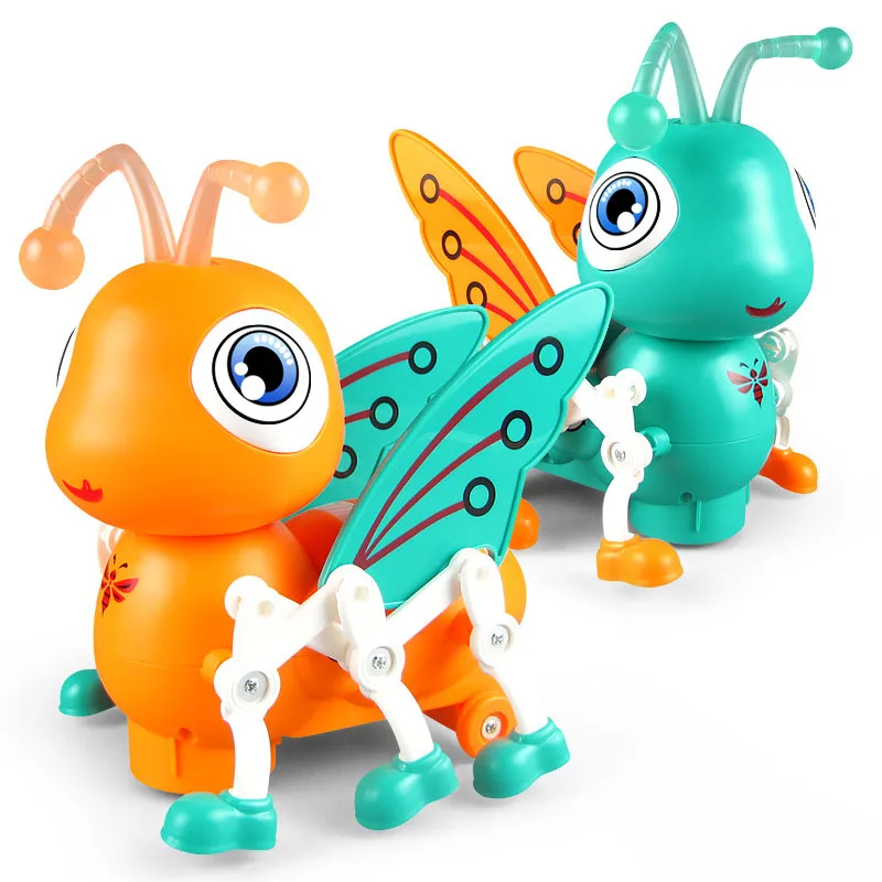 Cartoon Swinging Bee Electronic Pet Insect Model with Light Music Educational - £22.98 GBP