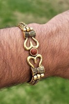 OM Trishul bracelet kara Hindu Good Luck Kada Evil Eye Protection bangle... - £21.56 GBP