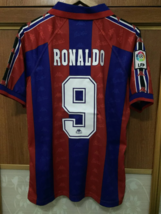Maglia Retro 1996/1997 Barcellona Home Calcio Camicia Ronaldo 9 - $67.02