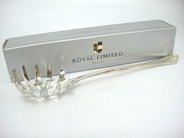 Royal Limited Silverplate Pasta Server with Gold Accent Excellent with Box - £6.67 GBP