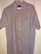 Genuine Vintage MIE Ben Sherman Shirt L Blk Ging Slimfit Mod Skinhead Lo... - $29.99