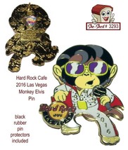 Hard Rock Cafe 2016 Las Vegas Monkey Elvis Trading Pin - £15.62 GBP