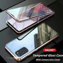 For Samsung S20 Plus Note10 S10e S9 A70 A50 Tempered Glass Magnetic Case Cover - £47.35 GBP
