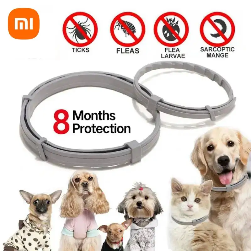 Xiaomi Pet Anti Flea Ticks Antiparasitic Cats Collar Dog Protection Retractable - £7.64 GBP+