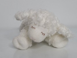 Baby Gund WINKY Lamb Sheep White Stuffed Plush Animal Toy Rattle #58133 8” - £10.29 GBP