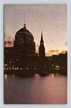 Skylne View at Twilight Boston Massachusetts MA UNP Chrome Postcard P4 - £2.25 GBP