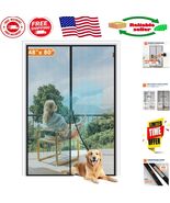 Reinforced Fiberglass Magnetic Screen Door - Fits 48x80 Inches Door Sizes - $921.56 MXN